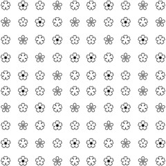 Black Flower Ornament Pattern Background - floral seamless pattern texture illustration flower blossom print vector