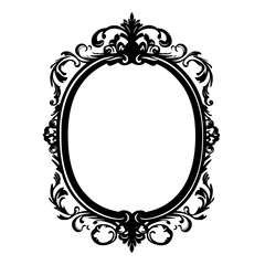 Baroque Mirror, furniture vector, furniture design