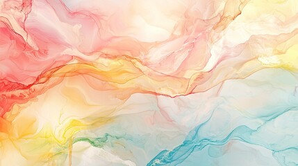 Fototapeta premium Abstract pastel fluid art, swirling colors, background design, website banner