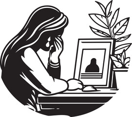 Revisiting memories vector illustration