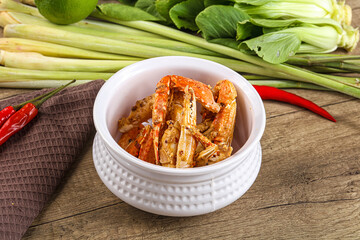 Delicous steamed Spider crab Claws