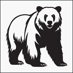 polar bear silhouette