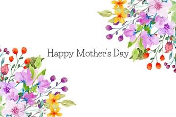 A watercolor masterpiece, capturing the essence of Mother's Day. So much love!