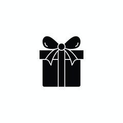 Charming Minimalist Outline of a Gift Box with Ribbon Perfect for Celebrations, Events, and Presentations