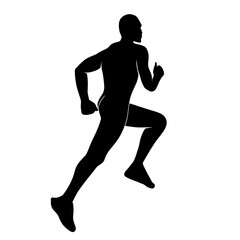 runner silhouette to right vector icon
