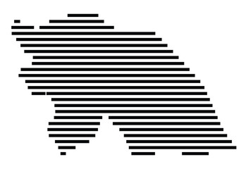 Fototapeta premium Symbol Map of the City Schloss Holte-Stukenbrock (Germany) showing the city with just a few black horizontal lines