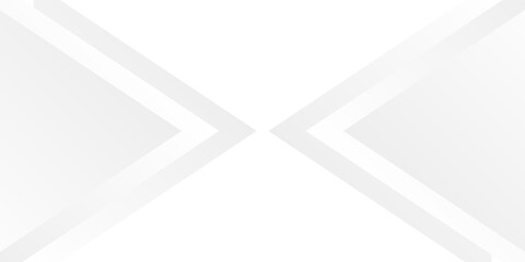 Modern technology banner design with white and grey arrows. Abstract geometric vector background simple abstract