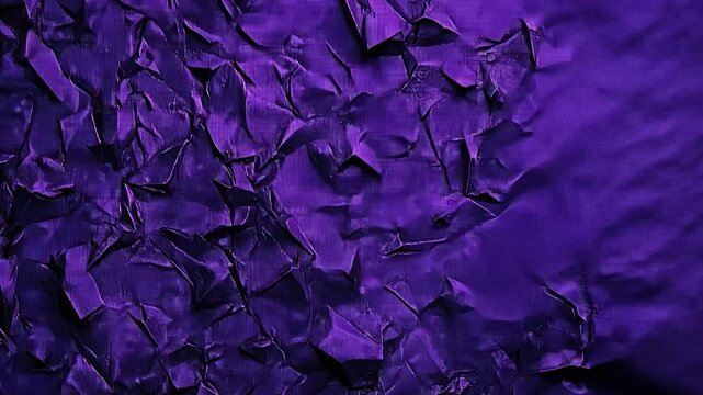 Crumpled Purple and Gold Paper Texture
