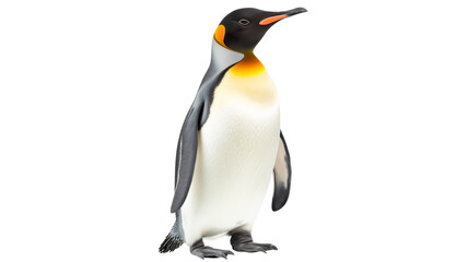 Obraz premium Emperor penguin standing with transparent background