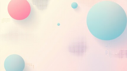 Modern minimalist background featuring soft geometric shapes in light pastel tones with smooth gradients and subtle shadows