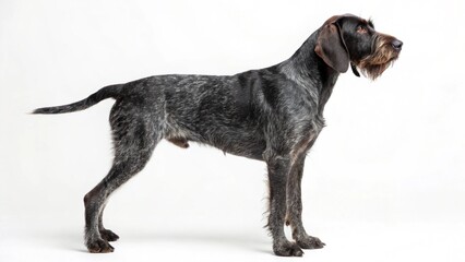 Obraz premium Cesky Fousek in full view on white studio background