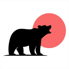 bear silhouette vector