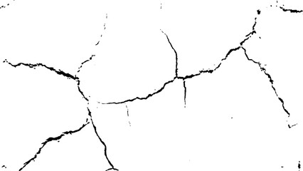 Cracks transparent background. Cracked white background wall crack texture distressed cracked surface grunge wall cracked pattern on white and transparent background.	