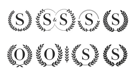 OS initials signature logo. Handwriting logo vector templates. Hand drawn Calligraphy lettering Vector illustration.