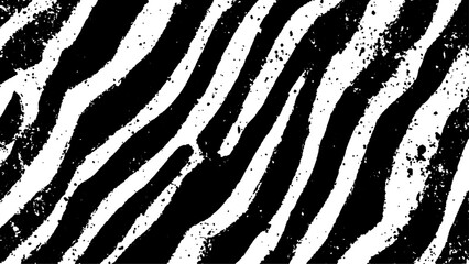 Texture with plain black and white zebra pattern, Black and white wavy stripes.  Abstract background. abstract graffiti shape in black and white, aligned with viewer’s perspective.