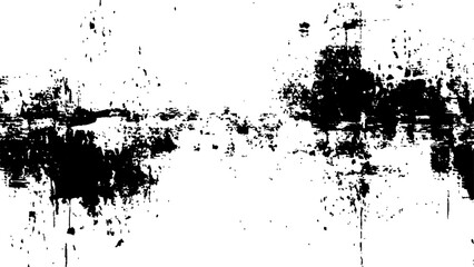 Abstract grunge black and white distressed texture white background. Vector black and white with grunge style, scratch and texture elements for design.