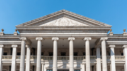 Obraz premium Seokjojeon neoclassical building in the Deoksugung royal palace of Joseon dynasty in Seoul, South Korea