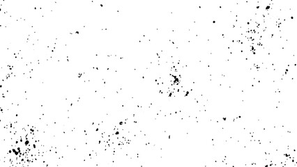 Black spots of paint and dust on a white background. dust overlay texture, noise particles, and grunge isolate on transparent white background.