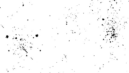 Black spots of paint and dust on a white background. dust overlay texture, noise particles, and grunge isolate on transparent white background.