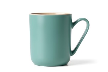 Teal Ceramic Mug with Handle -  Stylish and Functional Coffee Cup