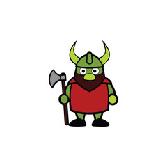 mascot logo icon vector on white background