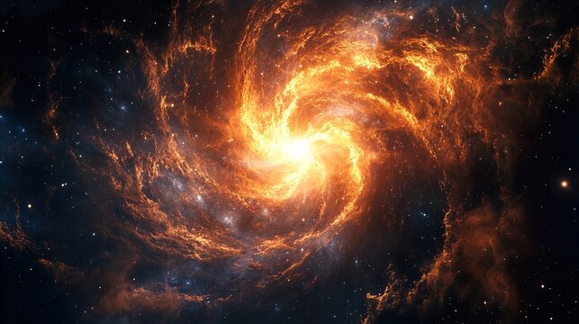 Newborn Star Surrounded by Swirling Cosmic Clouds