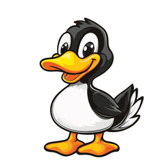 Obraz premium Cartoon Duck illustration 