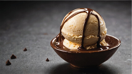 chocolate ice cream with chocolate