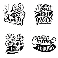 Fototapeta premium Family SVG Bundle – Heartwarming & Fun Family-Themed Designs