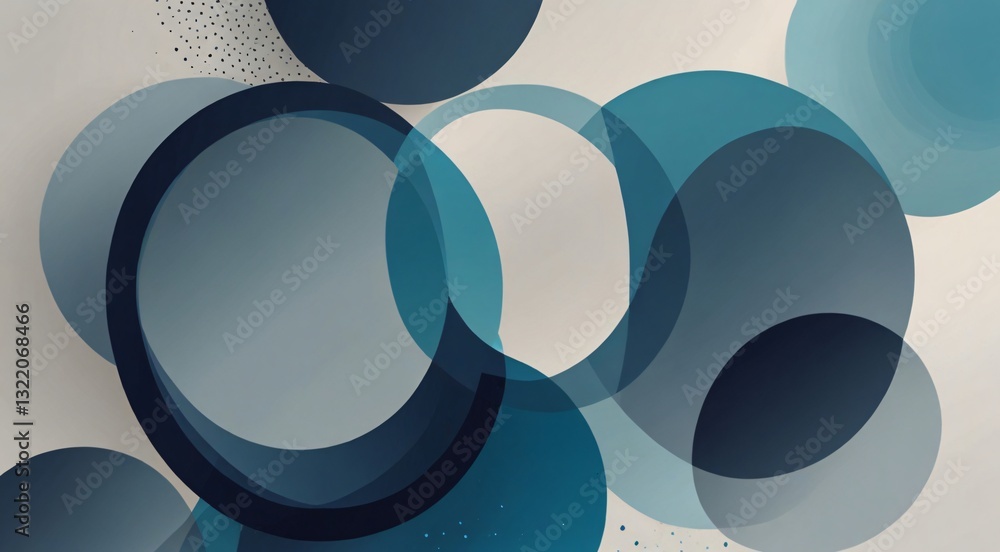 Poster abstract background with circles