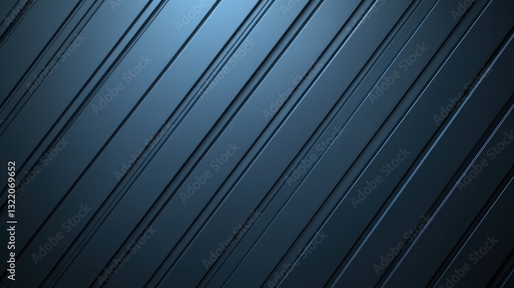Poster angled panels show depth with subtle blue gradients and linear patterns