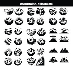 Mountain Icons - Acme Serie mountain icons set Mountain Ranges, Hills and Water Ways Icons mountain icons set