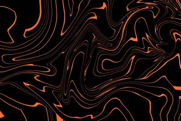 Obraz premium Abstract Black Orange Liquid Marble For Texture Background