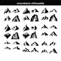 Mountain Icons - Acme Serie mountain icons set Mountain Ranges, Hills and Water Ways Icons mountain icons set