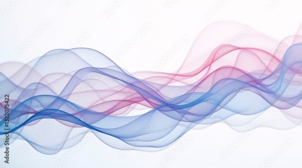 Poster colorful abstract background of modern tech gradient wave lines isolated on a white background