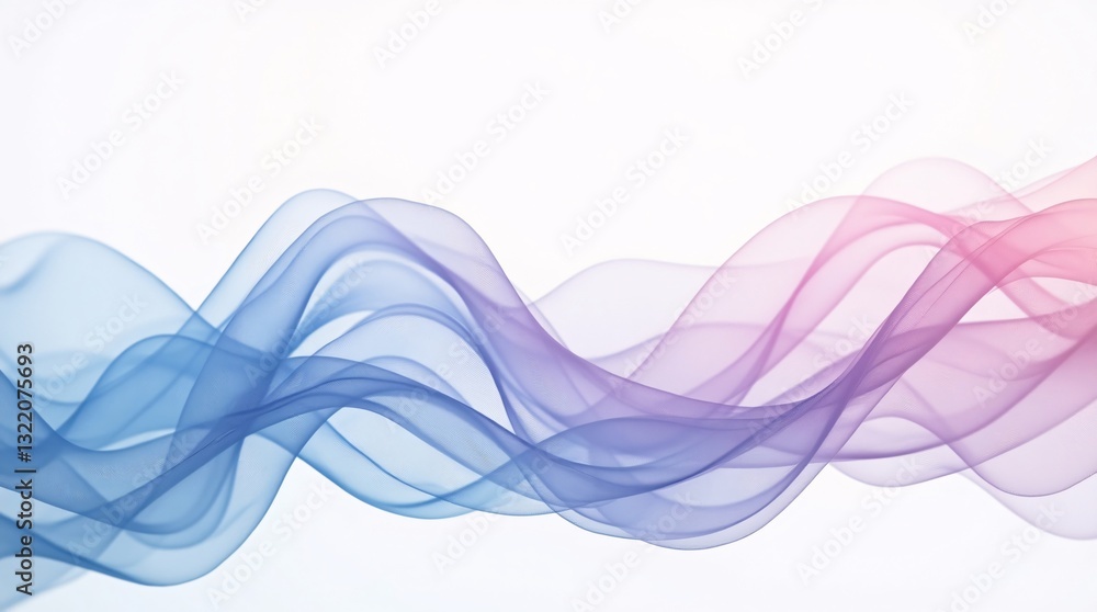 Poster colorful abstract background of modern tech gradient wave lines isolated on a white background