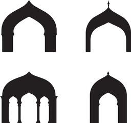 Fototapeta premium Islamic Archway Silhouettes
