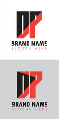 dp letter logo design images icon vector stock template