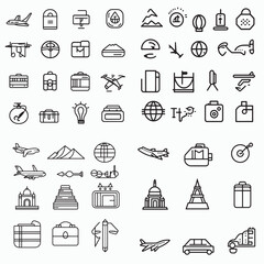 Lineal minimalistic Vector icon for tourism and travel business