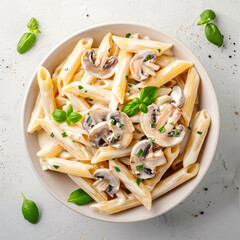 Classic penne pasta with tomato sauce
