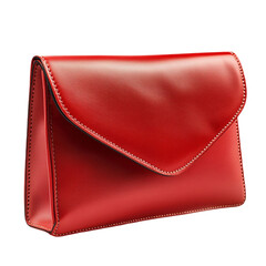 Elegant red leather clutch purse stylish accessory fashion statement