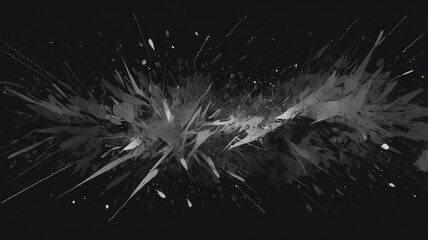 Rough noise texture on abstract black background, monochrome background.