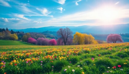 Obraz premium Spring Meadow Landscape