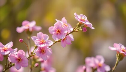Obraz premium Pink Flowers in Bloom
