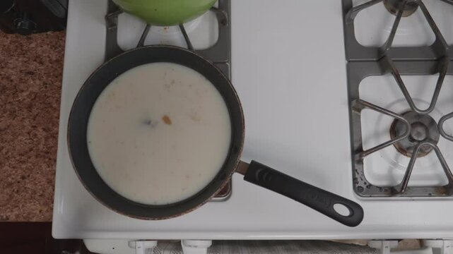 Heating Up Grease in a Pan and Melting it