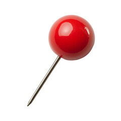 A shiny red pushpin ready to mark a spot