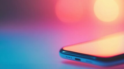 Rows of text notifications displayed on a large screen, vibrant lighting, modern and immersive theme