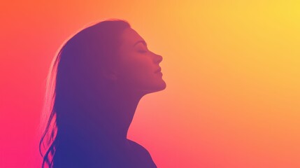 Colorful abstract shapes on a smooth gradient background, symbolizing the complexity and beauty of mental health,