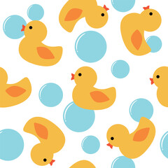 アヒルのシームレスパターン