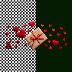 red hearts and craft gift box for Valentine's day (32).ai